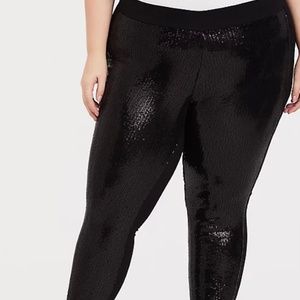 Platinum Leggings Sequin Black